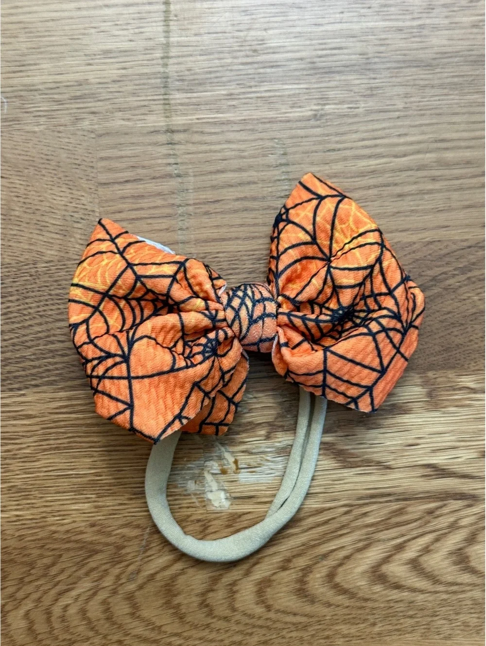 Orange Spiderweb Halloween Headband Set